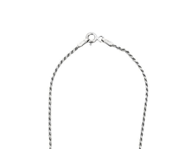 Collier Collier pendentif cœur en or blanc 18 carats et diamants 58 Facettes BO/240016