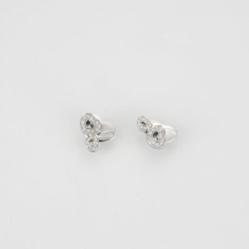 Boucles d'oreilles Pasquale Bruni - Boucles d'oreilles double cœurs diamants 58 Facettes P9L8