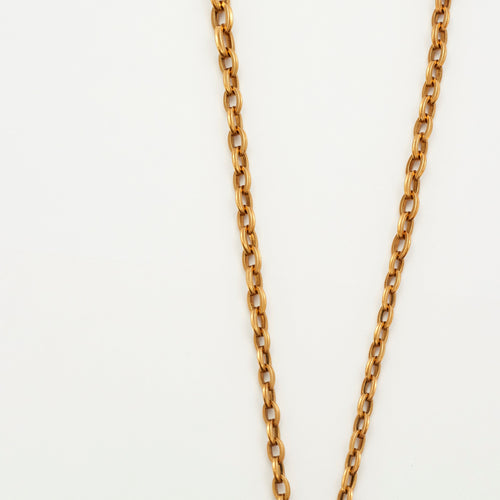 Collier Collier en or jaune centré d'une châtelaine 58 Facettes LF11