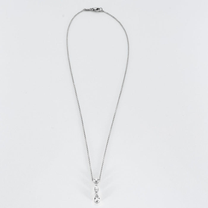 Collier Wint & KIND - Collier en or gris et diamants 58 Facettes DV0560-1