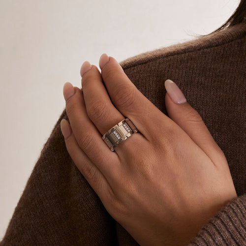 Bague 56 Cartier - Bague grand modèle en or blanc 18k et diamants 58 Facettes BO/230023 RIV