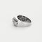 Bague 52 Bague jonc en or gris et diamants 58 Facettes BG1