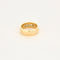 Bague 48 Bague bandeau en or jaune 18 carats et diamants taille princesse 58 Facettes