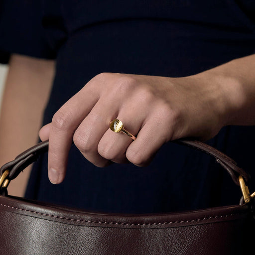 Bague 51.5 Pomellato - Bague Nudo Petit - Bague en or jaune et prasiolite 58 Facettes 58FC31-1