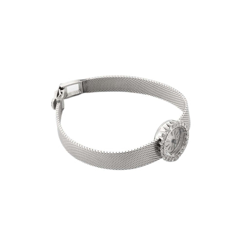 Montre Longines - Montre bracelet vintage en or blanc 18k et diamants 58 Facettes BO/230072