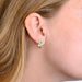 Boucles d'oreilles Boucles d Oreille "Clips" Or Diamants Turquoises 58 Facettes