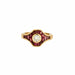 Bague 51 Bague Or Jaune Rubis Diamant 58 Facettes