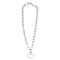 Collier O.J. Perrin - Collier pendentif cœur articulé en or blanc 18 carats 58 Facettes BO/230110