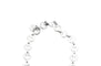 Collier O.J. Perrin - Collier pendentif cœur articulé en or blanc 18 carats 58 Facettes BO/230110