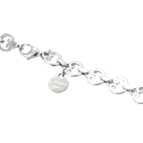Collier O.J. Perrin - Collier pendentif cœur articulé en or blanc 18 carats 58 Facettes BO/230110