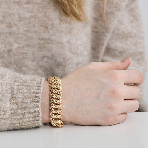 Bracelet Bracelet - Bracelet maille américaine en or jaune 18 carats 58 Facettes BO/240039 RIV