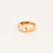 Bague 55 Bague gypsy en or rose 18 carats et diamants taille coussin 58 Facettes 1