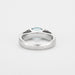 54 Poiray ring - white gold and aquamarine bangle ring 58 Facettes DV0487-3