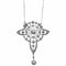 Collier Collier "Iris" ajouré à décor floral en platine et diamants 58 Facettes BO/230021/