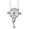Collier Collier "Iris" ajouré à décor floral en platine et diamants 58 Facettes BO/230021/
