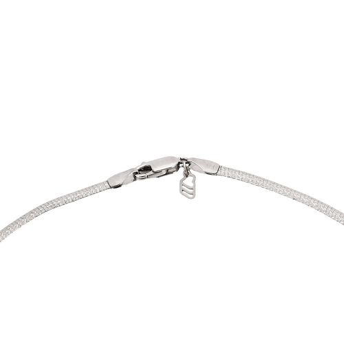 Collier Collier maille oméga réversible en or jaune et or blanc 58 Facettes BO/250006