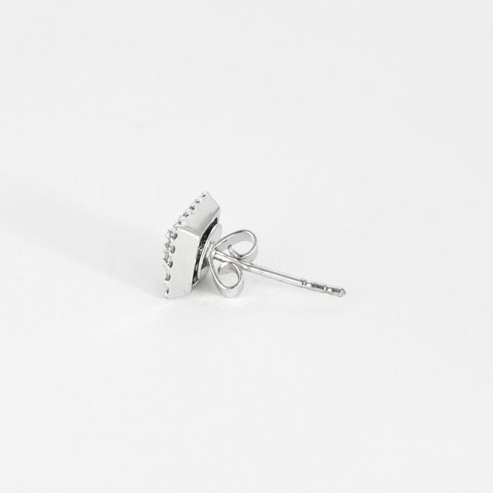 Boucles d'oreilles Boucles d'oreilles en or blanc et diamants 58 Facettes DDV7575-1