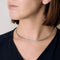Collier Collier maille oméga réversible en or jaune et or blanc 58 Facettes BO/250006