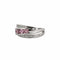 Bague 51 Bague Dimona en or blanc 18k, saphirs roses et diamants 58 Facettes BO/230063