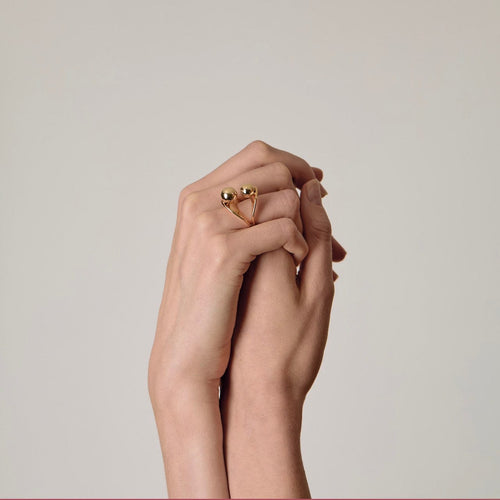 Bague 49 Cartier Dinh Van - Rare Bague en Or jaune 18k 58 Facettes 58FC23