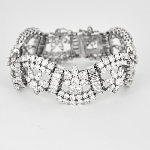 Exceptionnel Bracelet Haute Joaillerie Or Blanc Diamants 58 Facettes
