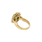 Bague 54 Bague marguerite en or jaune 18 carats et émeraude, diamants 58 Facettes BO/250003/