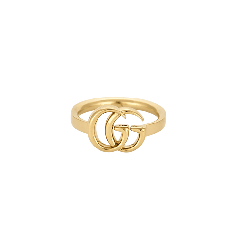 Bague 52 Gucci - Bague Interlocking Double G en or jaune 18 carats 58 Facettes BO/250013/