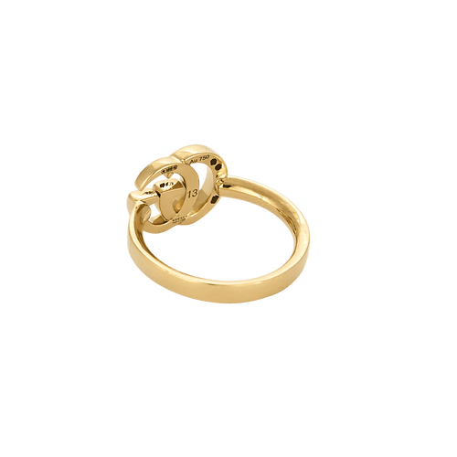 Bague 52 Gucci - Bague Interlocking Double G en or jaune 18 carats 58 Facettes BO/250013/