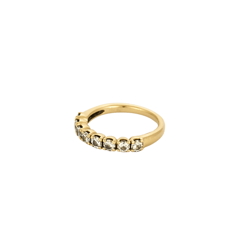 Bague 46 Bague alliance demi-tour en or blanc 18k et diamants 58 Facettes BO//250025