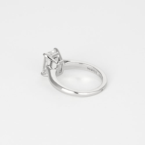 CARTIER - 1895 - Solitaire Platine Diamant Taille Emeraude 58 Facettes