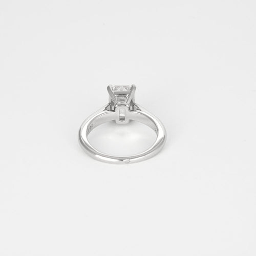 CARTIER - 1895 - Solitaire Platine Diamant Taille Emeraude 58 Facettes