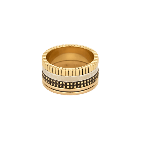 Bague 50 Boucheron - Bague Quatre Classique large en or jaune et diamants 58 Facettes BO/250013//