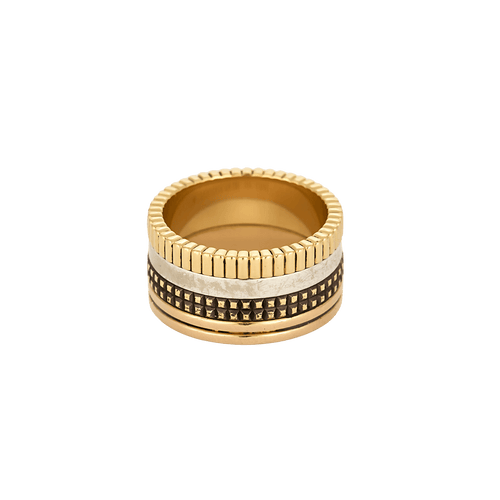 Bague 50 Boucheron - Bague Quatre Classique large en or jaune et diamants 58 Facettes BO/250013//