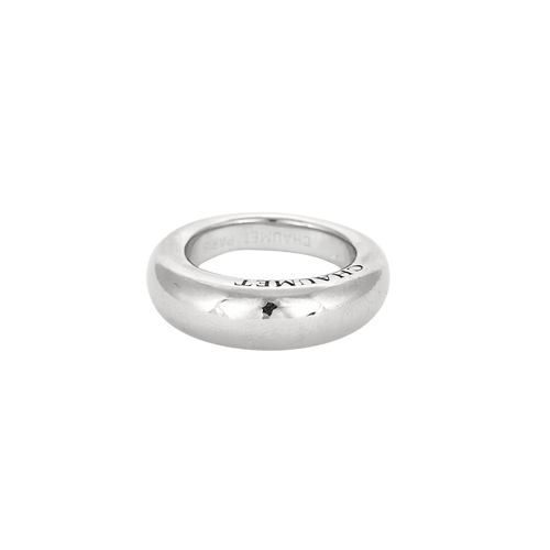 Bague 51 Chaumet - Bague jonc lisse en or blanc 18 carats 58 Facettes BO/250004/