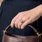 Bague 51 Bague tourmaline bleue taille émeraude en or rose 18 carats 58 Facettes BO/250034