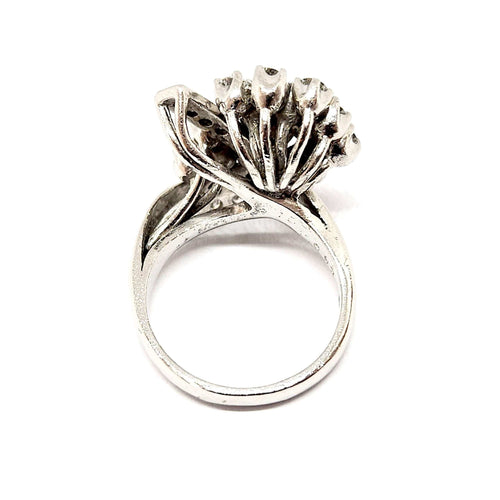 Bague 48 Bague vintage diamants platine 58 Facettes