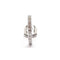 Boucles d'oreilles Boucle d'oreille créole diamants or blanc 58 Facettes