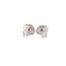 White Gold & Diamond Stud Earrings 58 Facettes BO-GS33020