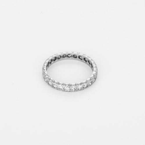Bague 50 Alliance américaine en platine, diamants : 1,35 carat 58 Facettes DV0176-7