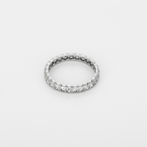 Bague 50 Alliance américaine en platine, diamants : 1,35 carat 58 Facettes DV0176-7