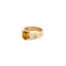 Bague 46 Bague citrine sertie griffes en or jaune et diamants 58 Facettes BO/240017/