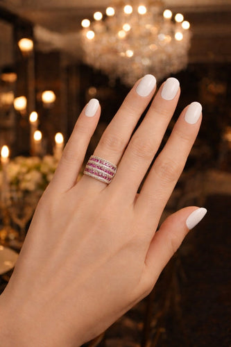Bague 55 Bague vintage en or jaune, diamants et rubis 58 Facettes 50358