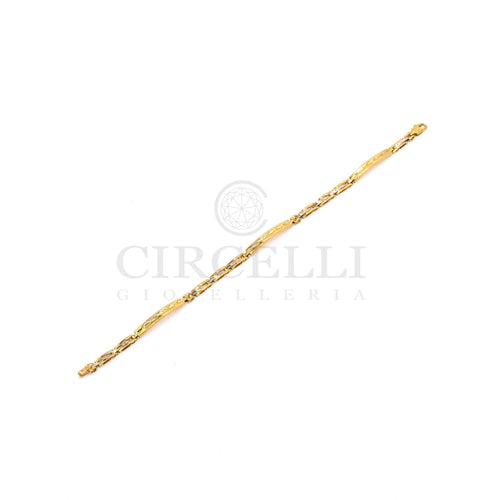 Bracelet Bracelet à plaques en or bicolore 18k 58 Facettes 47211636