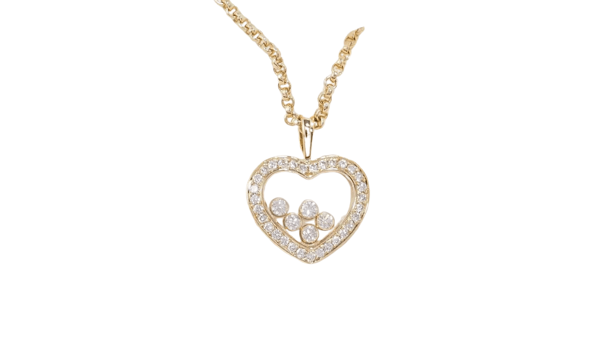 Collier CHOPARD - Collier coeur happy diamonds en or jaune 58 Facettes 32767