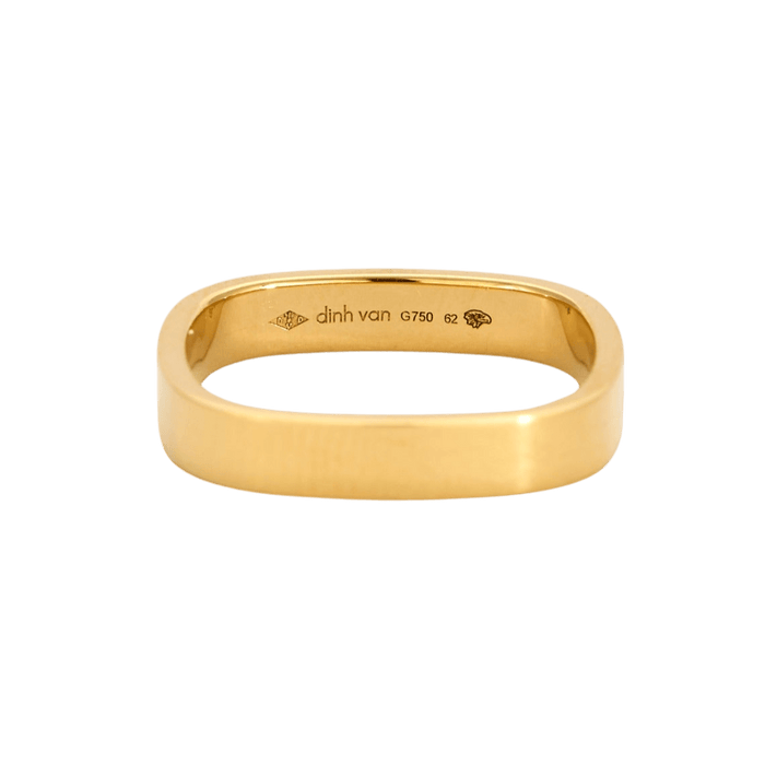 Dinh Van Alliance Carre Or jaune 9331305480521 58 Facettes