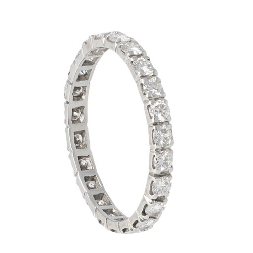 White gold alliance ring with diamonds 58 Facettes 4039