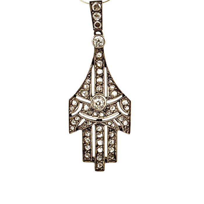 Pendentif Pendentif ancien main de fatma en or et diamants 58 Facettes