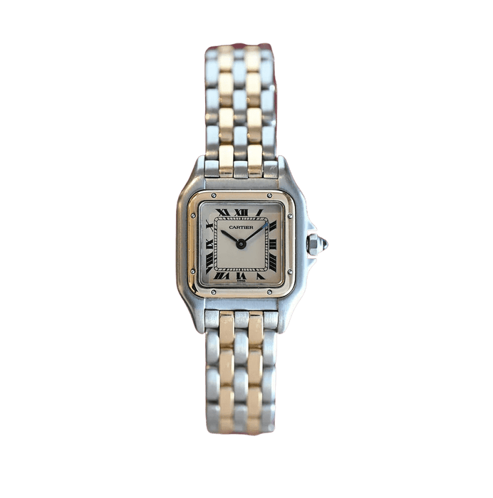 Montre Cartier - Montre Panthère 2 rangs Or et Acier 58 Facettes