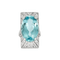 Bague 49 Bague or gris aigue marine et diamants 58 Facettes 12412