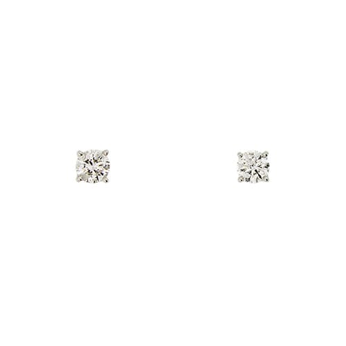 Boucles d'oreilles Boucles d’oreilles puces - Or blanc 18 carats et diamants 0,84 ct 58 Facettes 71